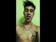 Middle eastern tongue spit