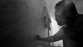 Straight Married Man Fucks Dildo in the Shower (part 1)