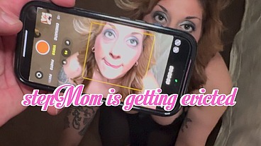 stepMom is getting evicted - Needs help making porn