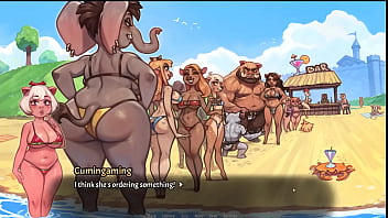 My Pig Princess 0.8 [ SEX POSITIVE Hentai Game ] Ep.30 beach fun might turn into THREESOME !