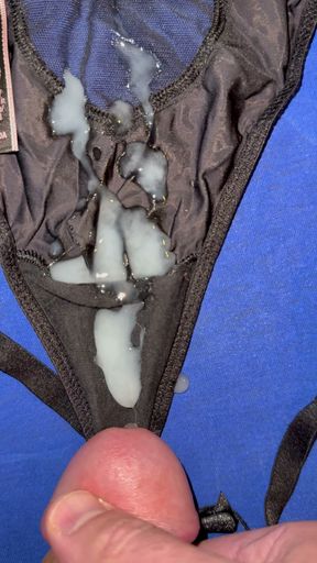 Cum on wife's panties 55