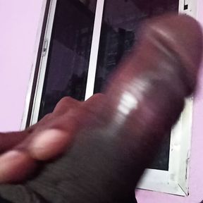 Hot Big Cock Handjob in Village  And Cumshot