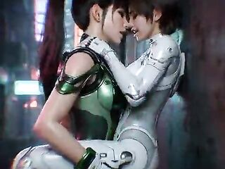 Videogame Stellar Blade beauties merely yuri anime lesbo