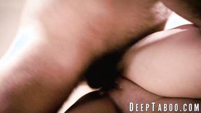 ”Blonde Eliza Eves sucks on hunk cocks by Joel & Colby”