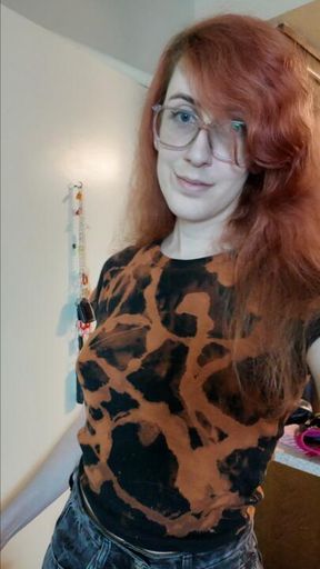 Dom Transgirl SPH cumshow (small penis humiliation)