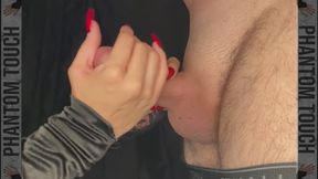 Crimson Claws Pleasuring His Cock To Completion