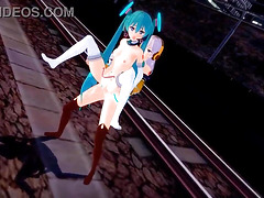 luka megurine futanari miku hatsune vocaloid by brandon