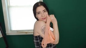 embarassed naked female photoshoot