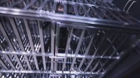 Shackles, restraints, mouth gag, deep throat training