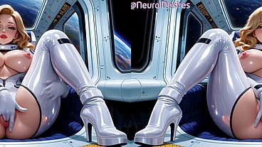 Big Tit Blonde In Space (Side-By-Side VR) ~ AI-Generated