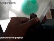 Jamaican uncut dick piss in urinal