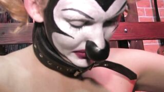 Dominant Mistress Dominates Her Pet - BDSM Latex Fetish Play with Anal Plug