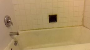 Face Shaving, Squatting in a Bathtub