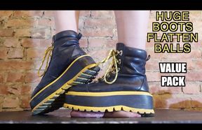 Cum Stomped from Broken Cock & Balls under Huge Rave Boots **VALUE PACK - all versions in 1 video**