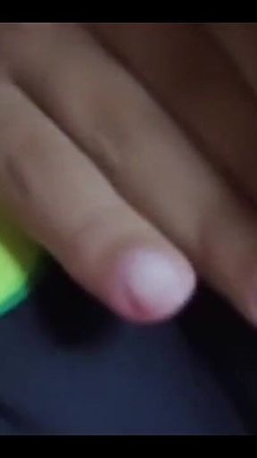 The Charming Porn Actress Yuliethgomez in a Swimsuit While Touching Her Wet Vagina