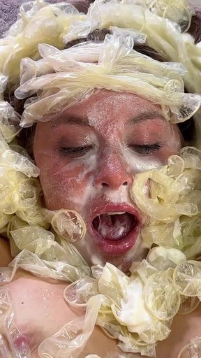 Condom Lover Fucks Creamy Ass