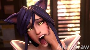 POV: Ahri Sucks Your Thumb While You Fuck Her With Legs Closed