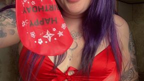 hot Val looner b2p big cristall balloon with saliva inside