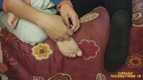 Tickle feet face down Nocturna Eve