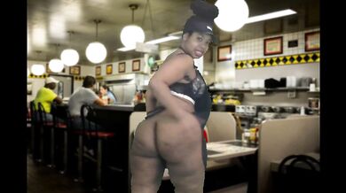 Massage 2018 Oiled Big Booty Show From Waitress at Restaurant - Cami Creams