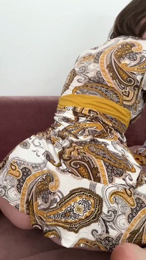 Paisley patterned dress
