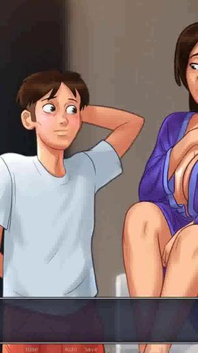 Spectacular moment from &quot;Summertime Saga:  Stepson Helping His Stepmom With Her Home Duties - Ep36&quot;