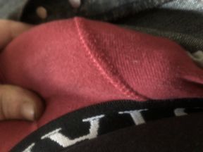 I take out my which begins to get excited and reveals my reddened glans