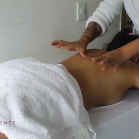 Massage with a Happy Ending to My New Client- Spanish Porn