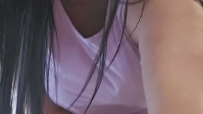 Bratty gym gf bullies girl for staring at her man.