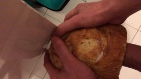 fucking bread with cum