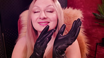 ASMR in working rubber gloves, fetish SFW video. Arya Grander