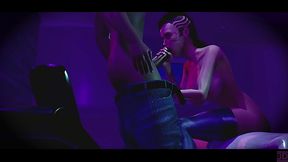 Skinny cyberpunk slut pleases an unversed young client [Trailer]