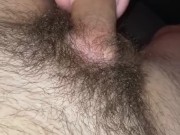 Hairy Bushed Twink Cums DEEP In Pussy