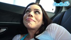 Camsoda - MILF masturbates in car