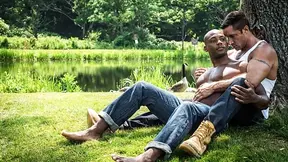 White-on-black gay anal with Osiris Blade and Nick Capra