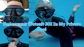 Underwater Wetsuit JOI In My Private Pool - WMV