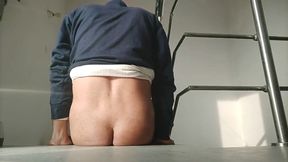 Fucked Hard by White Marbled Stairs...