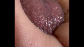 CABEZA DE PENE INCHADA Y SUDADA EN CLOSEUP