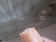 Horny Irish dad fucking pocket pussy. Butt plug in