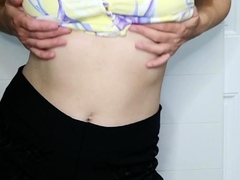 Young amateur teen in solo masturbation getting kinky
