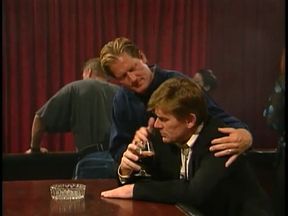 Blonde licks on hot brunette pussy on a billiard table
