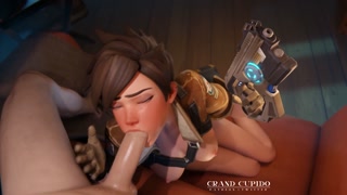 Your Dick is Under Arrest Tracer Blowjob [Grand Cupido]( Overwatch )