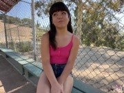 Real Teens - Brunette Teen With Bangs Mochi Mona Loves Fucks In The Outdoors Like A Pro