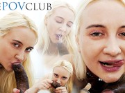 Blonde Russian Teen Daruma Rai POV Sloppy BBC Blowjob