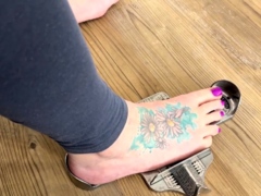 Webcam amateur tasha sky entertains a voyeurs foot fetish w