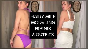 Hairy MILF Modeling Swimwear & Summer Outfits