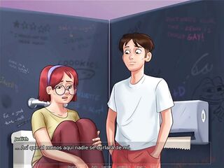 Jugando en los baños del colegio