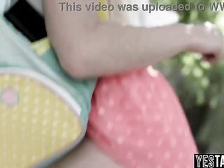 Lewd rebel teen revolts against strict step parents with anal