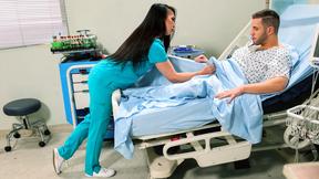 ”Asian tgirl nurse Kasey Kei suck patient”