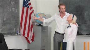 teen 18+ College Girl Cleo Vixen Sucks Teacher To Become Class Monitor